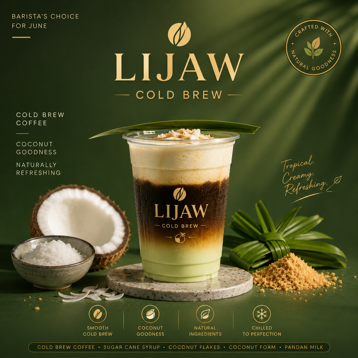 Coconut Cold Brew Lijaw Coffee